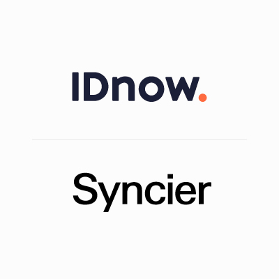 IDnow and Syncier logo with white background
